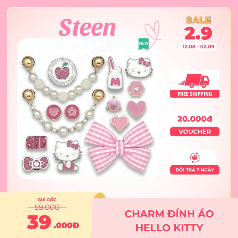 Charm-dinh-ao-hello-kitty Charm Đính Áo Hello Kitty